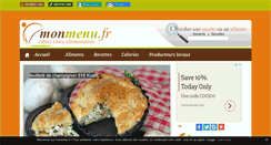 Desktop Screenshot of monmenu.fr