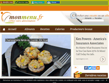 Tablet Screenshot of monmenu.fr